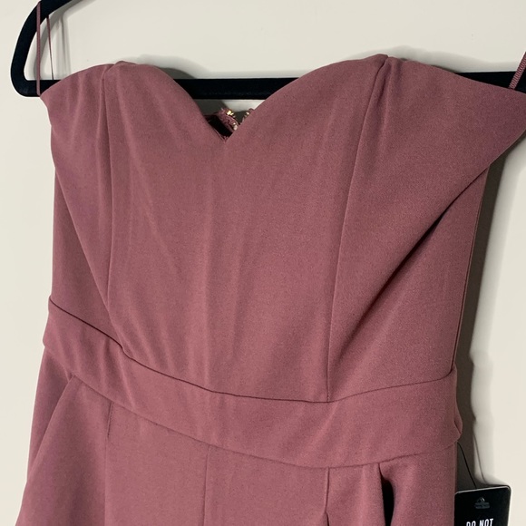 🆕 Express Wild Ginger Strapless Sweetheart Jumpsuit - Picture 7 of 11